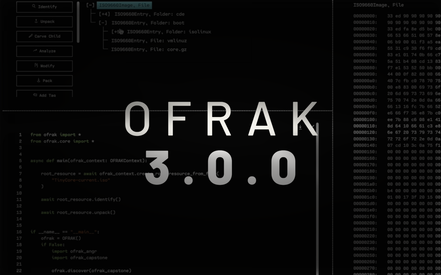 In OFRAK 3.0.0, the App Writes the Code for You